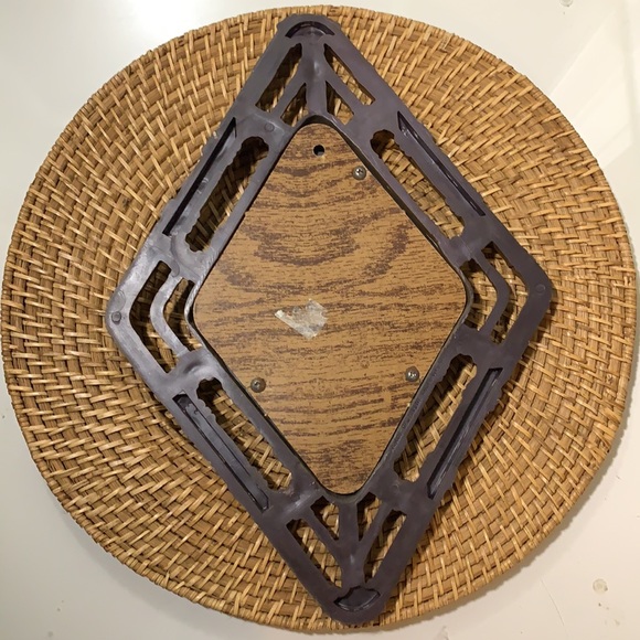 Vintage Homco faux rattan scenery wall art decor - Picture 3 of 12